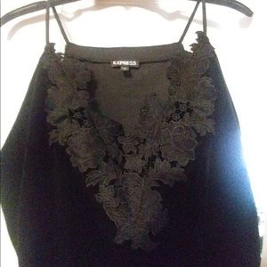 Express velvet bodysuit